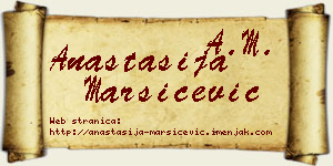Anastasija Maršićević vizit kartica